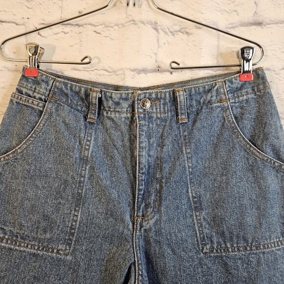 Vintage Faded Glory Wide Leg Jeans Y2k Sz 10 REG (29X29) Medium Blue Denim 90's - Picture 2 of 7